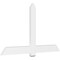 Ekena Millwork Eugene Architectural Grade PVC Gable Bracket, 72"W x 42"H x 2"D x 6"F, 14/12 Pitch GBP072X42X0206EUG00 - alternate 1